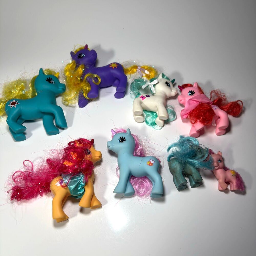 Vintage Gi-Go Wonder Pony Land Toy Lot 80s 90s Fakie Clone Bootleg MLP Unicorns